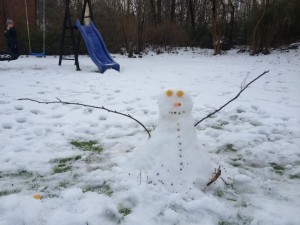 My first ever snowman!