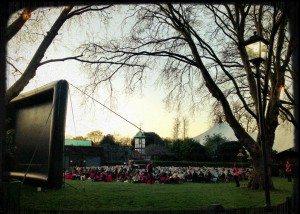 Watching the Life of Pi in the middle of London Zoo..