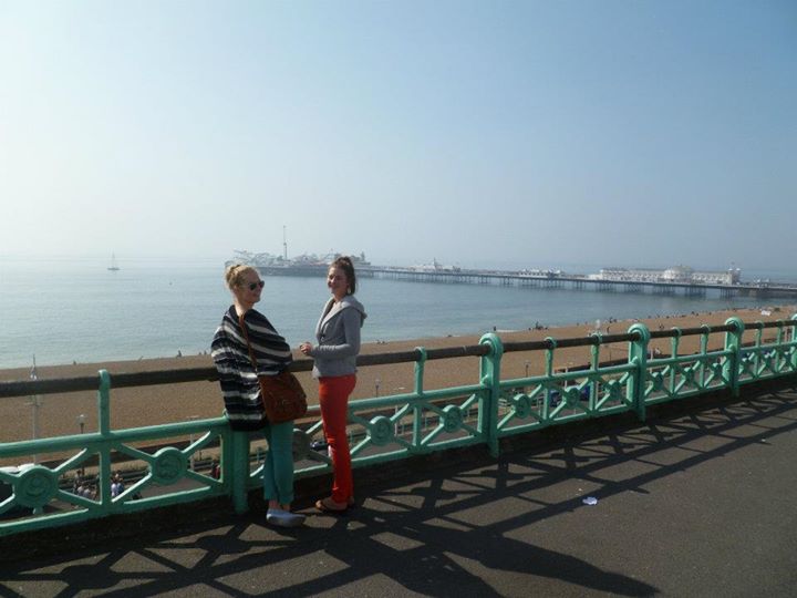 Myself and my Sister finally seaside in Brighton..