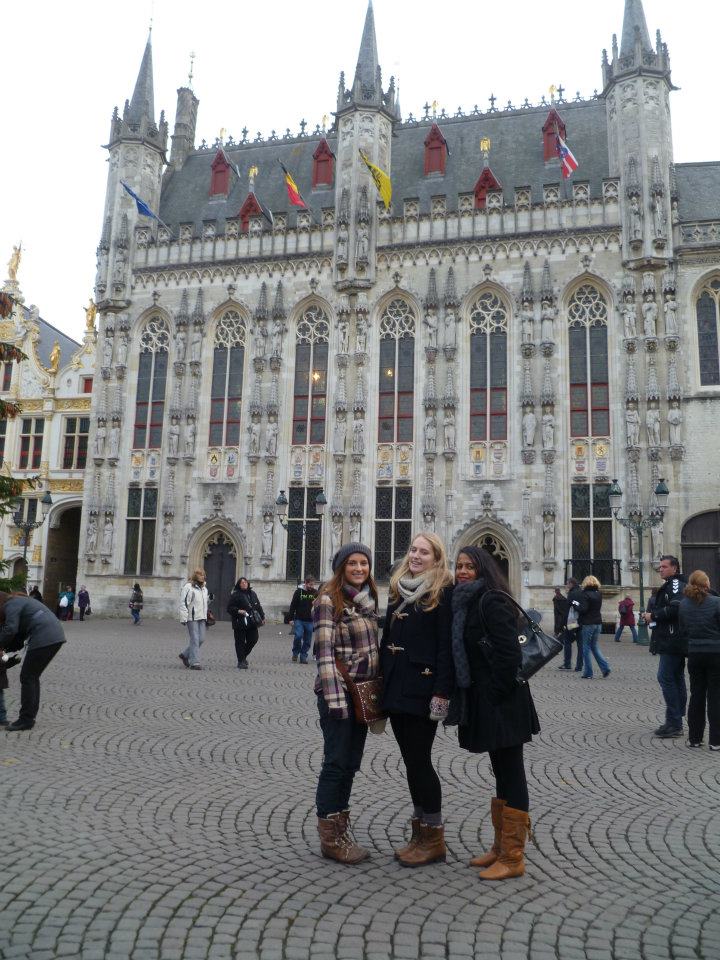 Infront of the Belfry Tower in Bruges