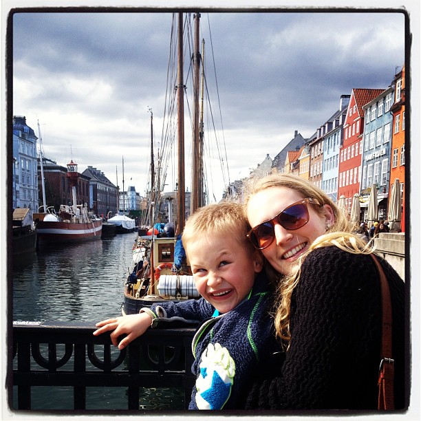 My and the cheeky Oscar in Nyhavn