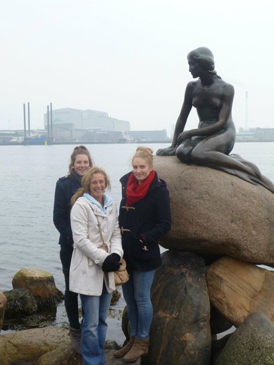 Me, my Mum and my Sister in front of The Little Mermaid..