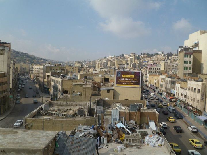 The view of Amman (Jordan) from my hostel window..