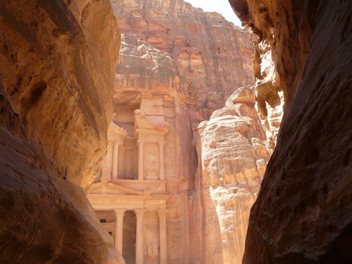 Standard snap of the Treasury in Petra peeking through..