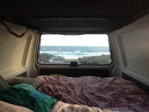 A night away in my friends van - best view to wake up too!!