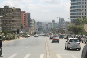 The streets of Addis Ababa..