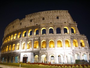 The impressive Colosseum in Rome..!