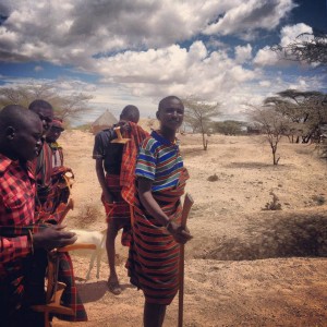Some of the Turkana men we would drive past and stop to chat..