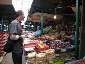 Bargaining at the markets in the medina of Skopje, Macedonia..