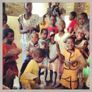 The beautiful children in Malawi signing and dancing with us..