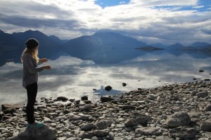 The picturesque Lake Wakatipu – such stillness.!