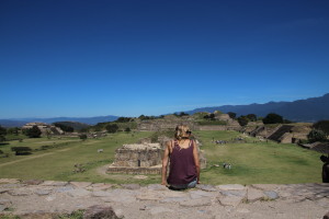 Monte Alban ruins in Oaxaca..