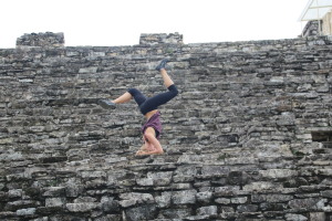 Random headstands on Palenque Ruins..