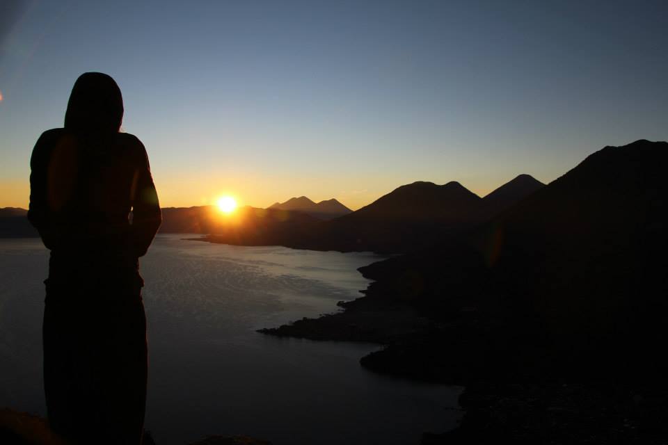 Sunrise over Lake Atitlan from the Indian's Nose..