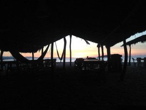 Sunrise from the hammocks...